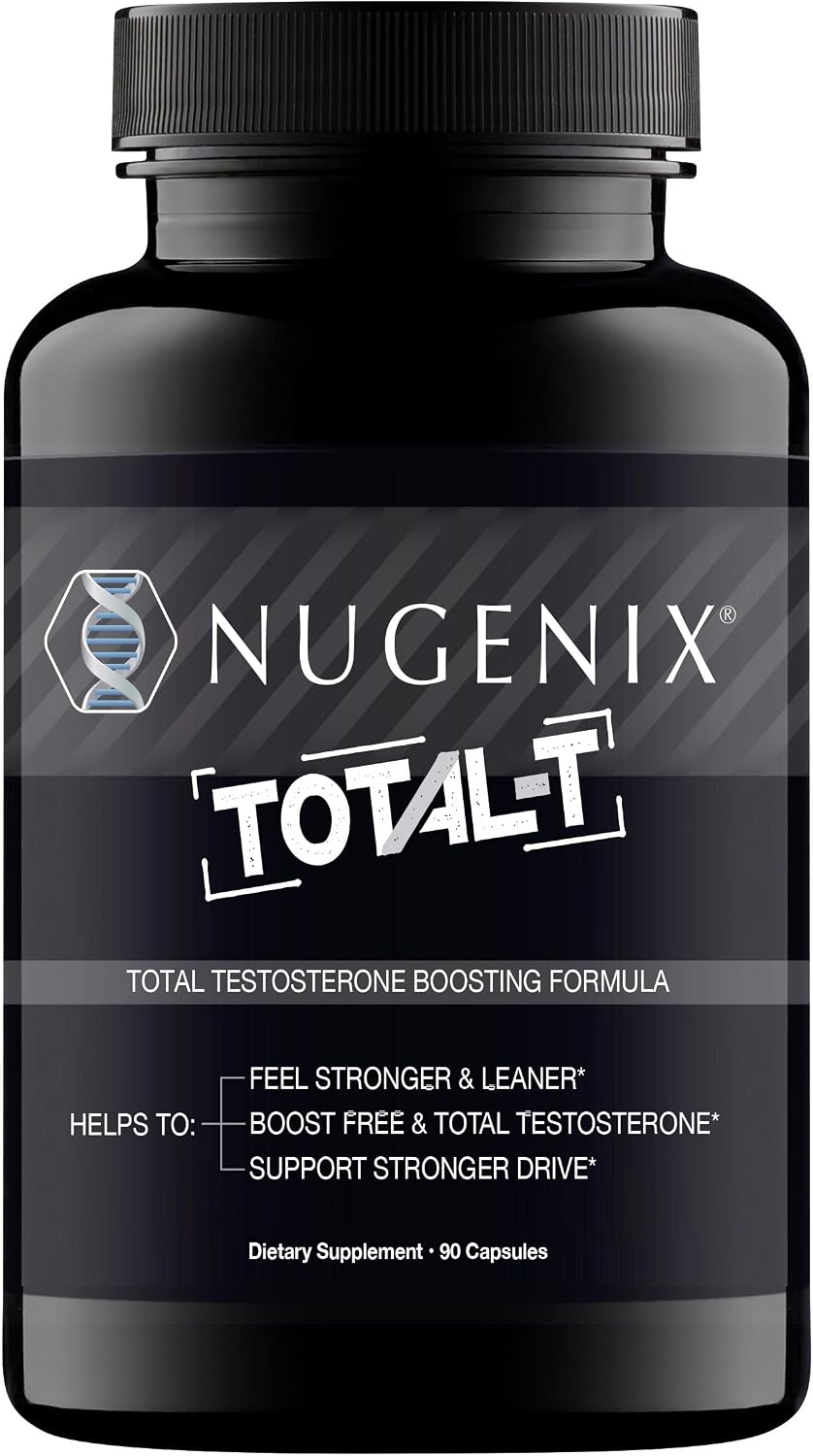 Nugenix Total-T, Free and Total Testosterone Booster for Men, 90 Count NUGENIX