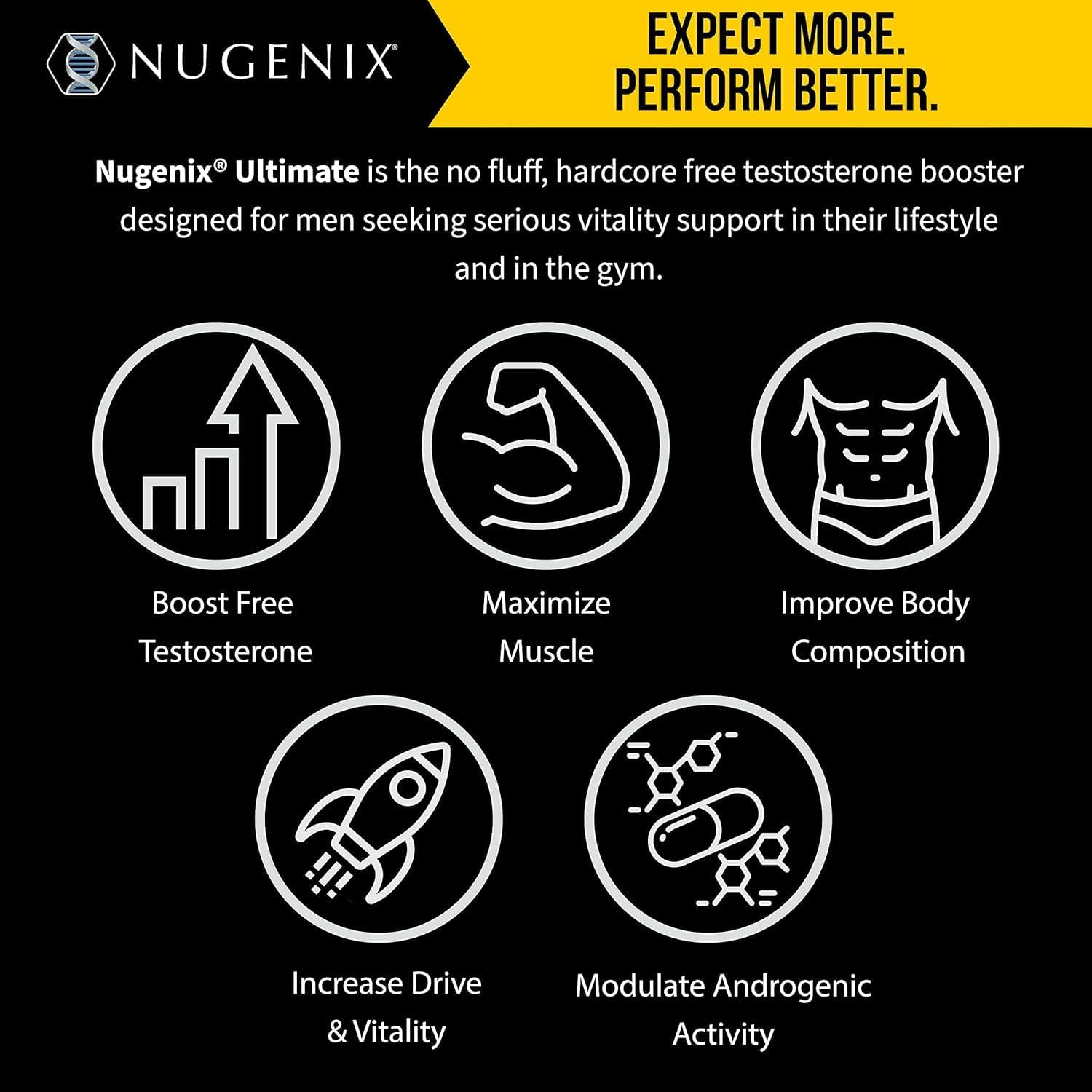 Nugenix Ultimate, Testosterone Booster, 120 tablets NUGENIX