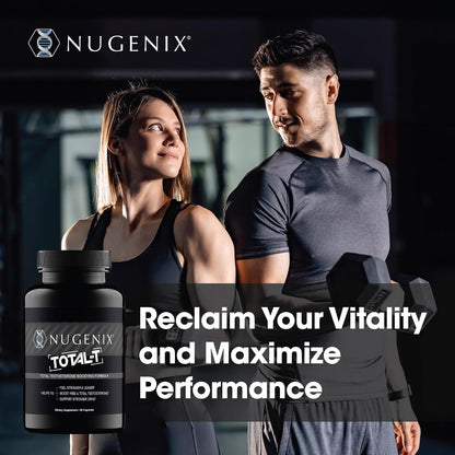 Nugenix Total-T, Free and Total Testosterone Booster for Men, 90 Count NUGENIX