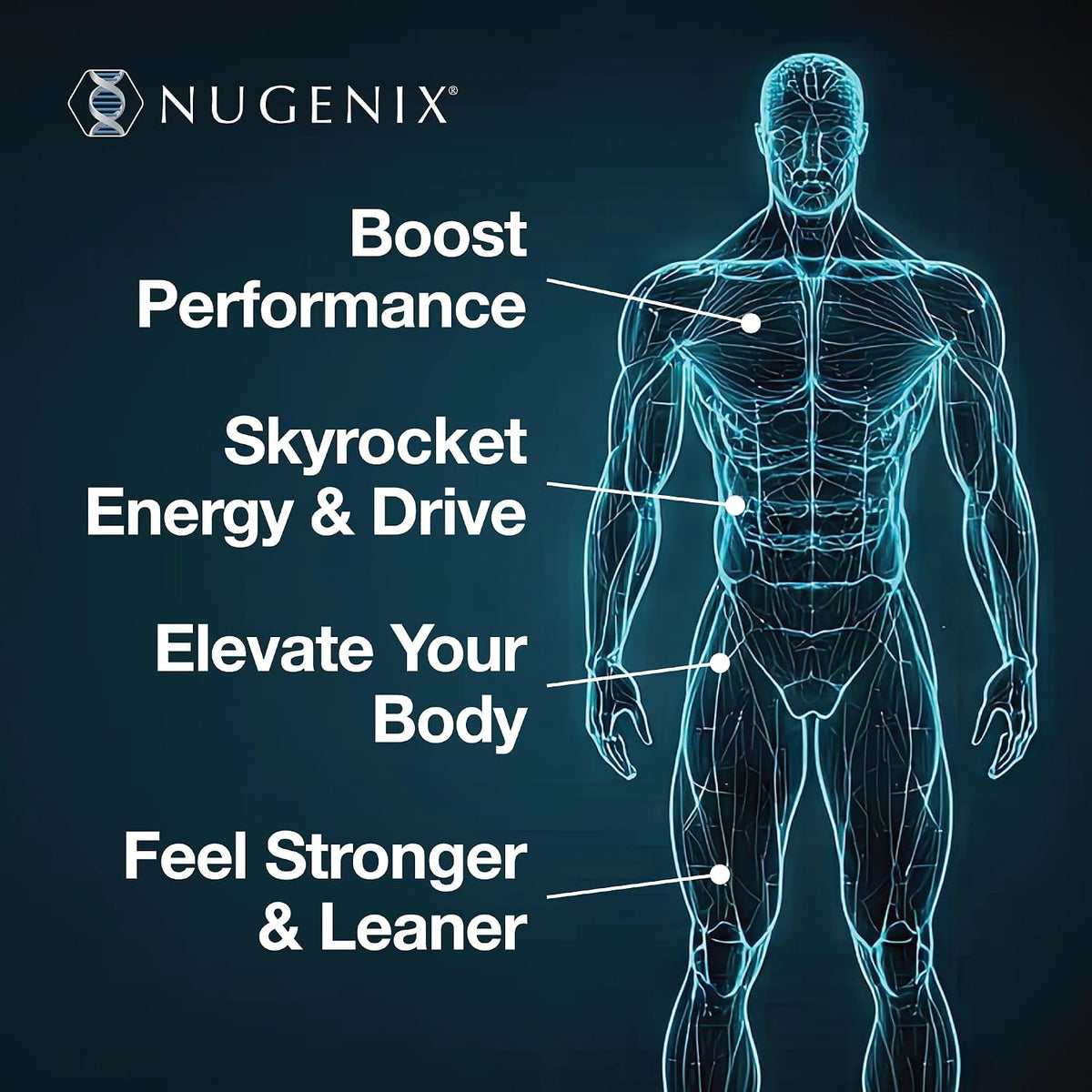 Nugenix Total-T, Free and Total Testosterone Booster for Men, 90 Count NUGENIX